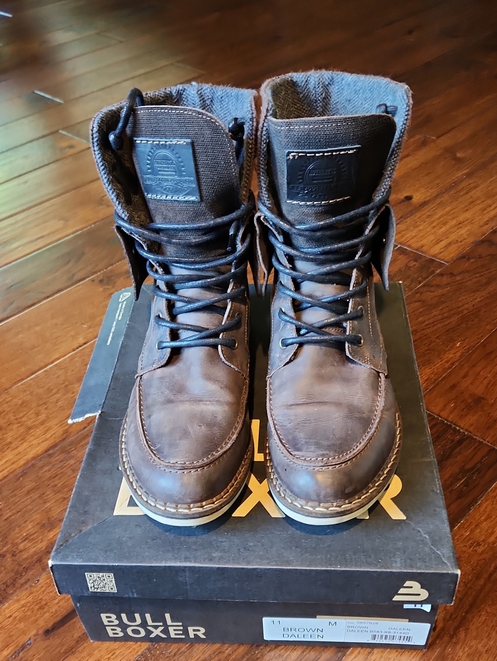 Bullboxer Daleen Men's Brown Leather Lace-Up Boots